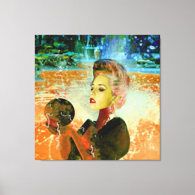 Electric cyborg canvastryck (Framsida)