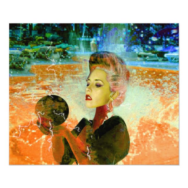 Electric cyborg fototryck (Framsidan)