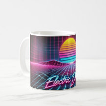 Electric Dreams Retro Neon Mugg - 80s-inspirerad