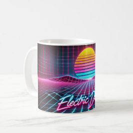 Electric Dreams Retro Neon Mugg - 80s-inspirerad
