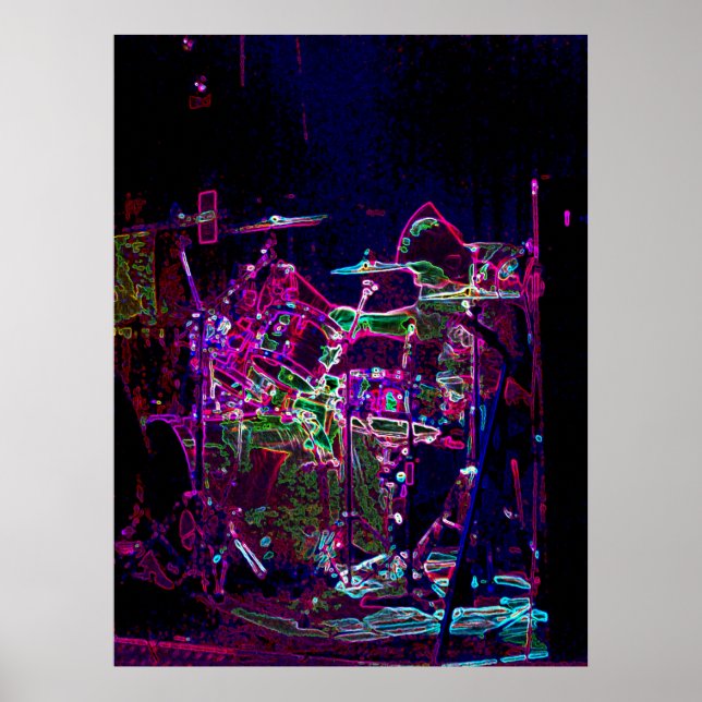 Electric Drummer Poster (Framsidan)