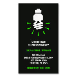 Electric Eco Bulb Magnetiska Visitkort
