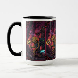 Electric Fantasy Animal Warrior Art Mugg