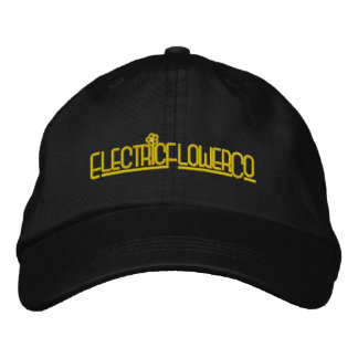Electric Flower Co. Embroized Baseball Stil Hat Broderad Keps