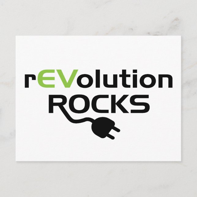 Electric Fordon Sten - EV Vykort (Framsida)