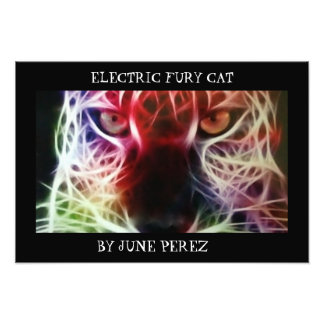 ELECTRIC FURY CAT FOTOTRYCK