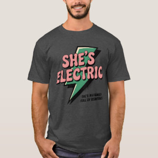 Electric Girl - Retro Lightning Bolt T Shirt