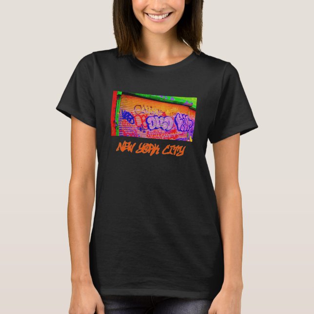 'Electric Graffiti Gates' Dam-T-shirt T Shirt (Framsida)