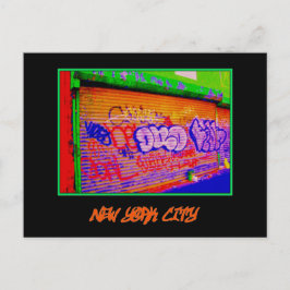 'Electric Graffiti Gates' vykort