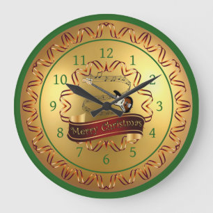 Electric Guitar 01-Musical Rulla-God jul- Stor Klocka