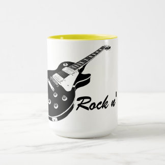 Electric Guitar and Text Mugg