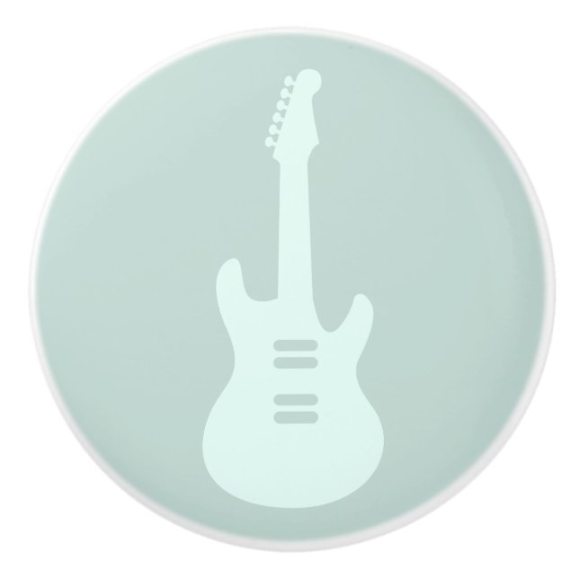 Electric Guitar ANPASSNINGSBAR FÄRG Music Art Knopp (Framsidan)