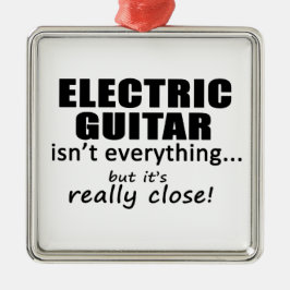 Electric Guitar är inte allt Julgransprydnad Metall