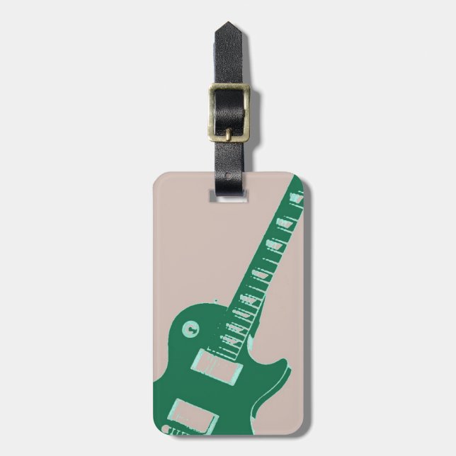 Electric Guitar Bagagebricka (Vertikal Framsida)