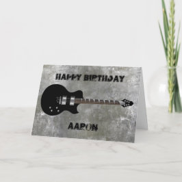 Electric Guitar Birthday Kort