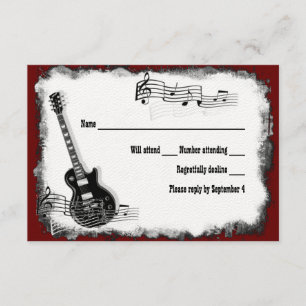 Electric Guitar Black Red Music OSA Kort