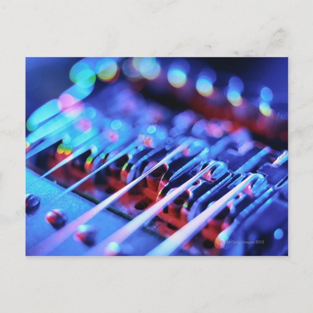 Electric Guitar Bridge Vykort (Framsida)