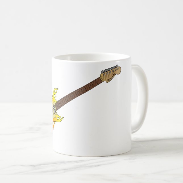 Electric Guitar Coffee Mugg (Framsida höger)