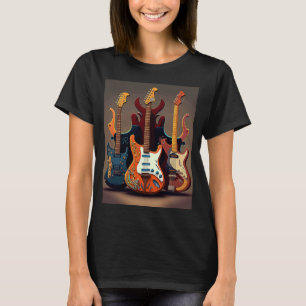 Electric Guitar Collection Coola Electric Guitars T Shirt