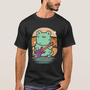 Electric Guitar Frog for Guitarist Music Artist Su T Shirt