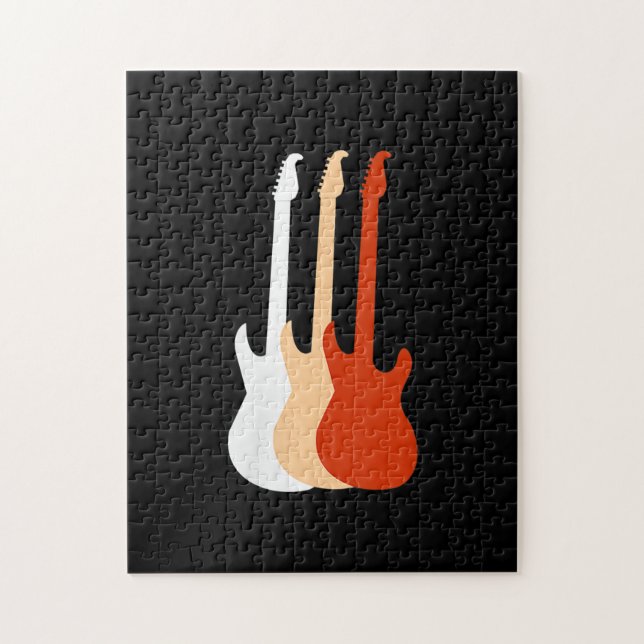 Electric Guitar - Guitar Player Music Pussel (Vertikal)