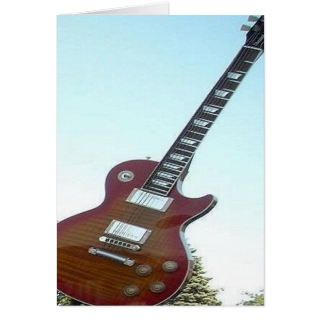 Electric Guitar Hälsningskort (Framsidan)