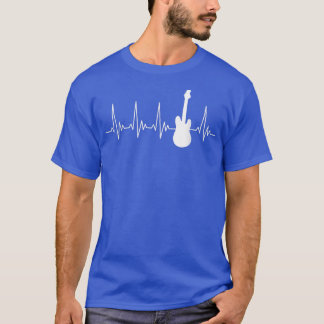 Electric Guitar Heartbeat Music Design for Guitari T Shirt