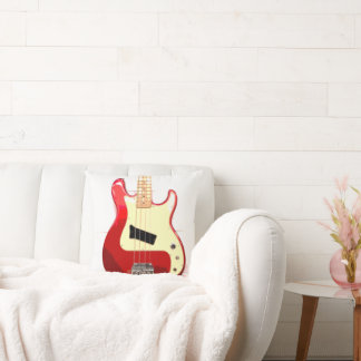 Electric Guitar in Red Kudde