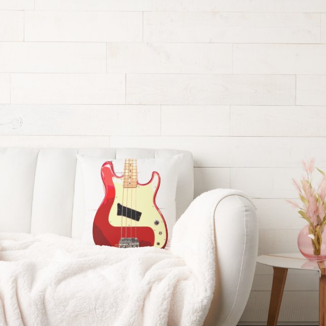 Electric Guitar in Red Kudde (Soffa)