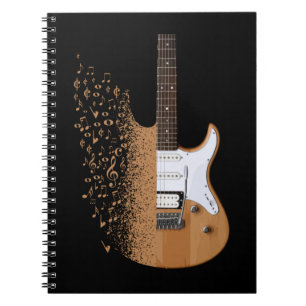 Electric Guitar Jazz Musician Musik noter Anteckningsbok