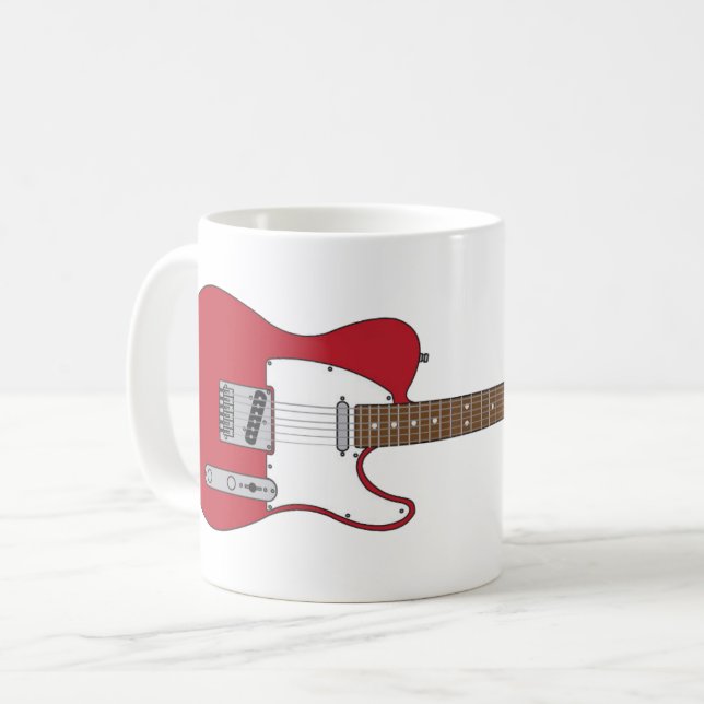 Electric Guitar Kaffemugg (Framsida vänster)