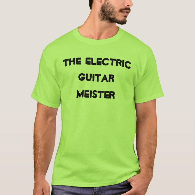 Electric Guitar Meister Rock musik Instrument Tröja (Framsida)
