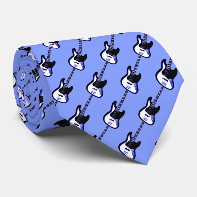 Electric Guitar Mönster i Blue Slips (Rullad)