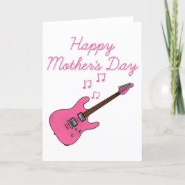 Electric Guitar Mors dag Guitarist Tack Kort