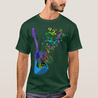 Electric Guitar Music Notes Instruments T shirt 69