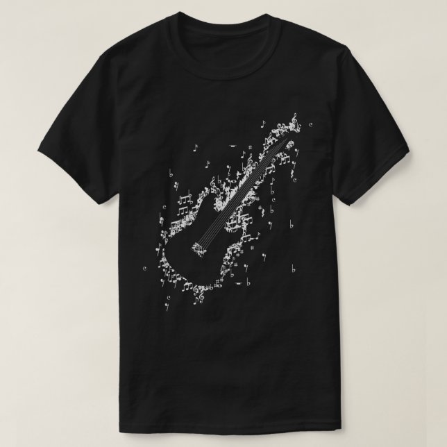 Electric Guitar Music T Shirt (Design framsida)