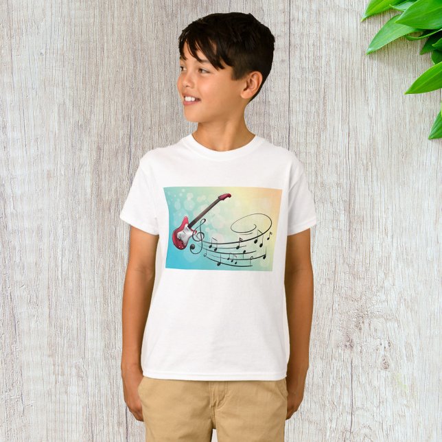 Electric Guitar Musik noter T Shirt (Skapare uppladdad)