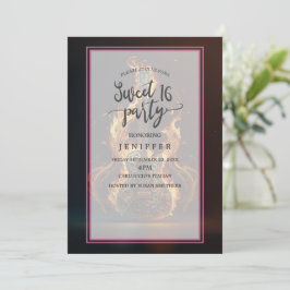 Electric guitar on fire inbjudningar