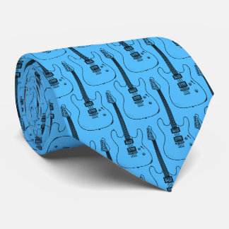 Electric Guitar Pattern Guitarist Musician (Blue) Slips