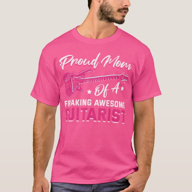 Electric Guitar Player Guitarist Mamma Musician Mu T Shirt (Framsida)