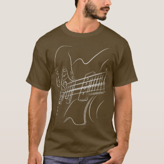Electric Guitar Player Jazz Music Kärlek Musician T Shirt