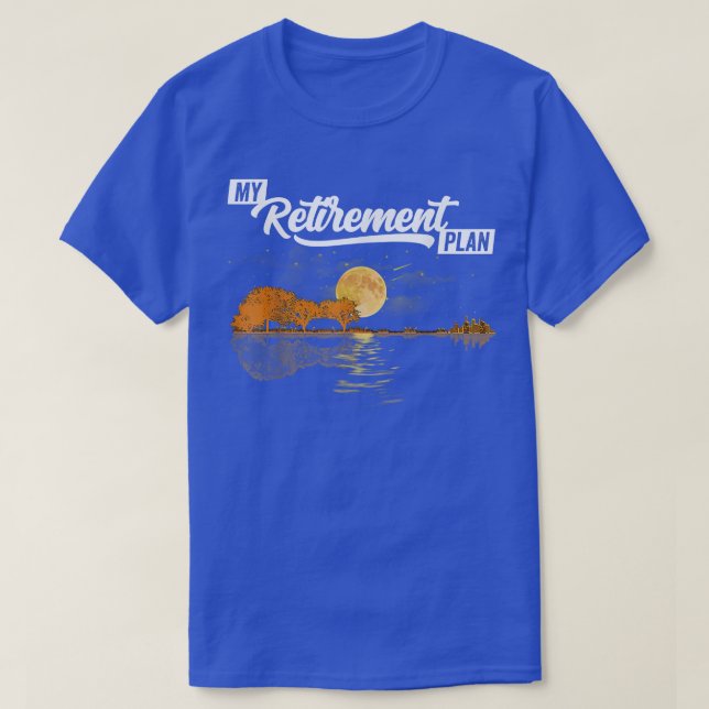 Electric Guitar Retirement Plan Music Teacher 702 T Shirt (Design framsida)