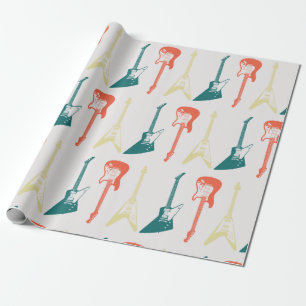 Electric Guitar Rock and roll Rockstar Presentpapper