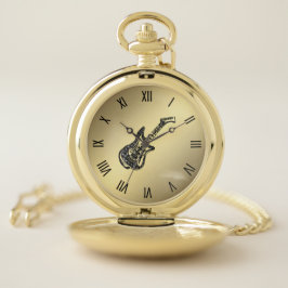 Electric Guitar Roman Numerals Guld