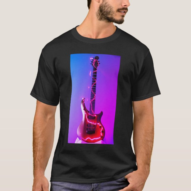 Electric Guitar Shir T Shirt (Framsida)