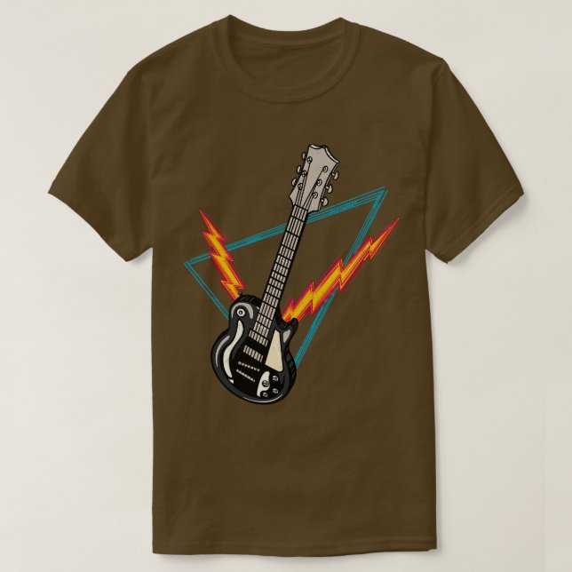 Electric Guitar Sten Guitarist Musician T Shirt (Design framsida)