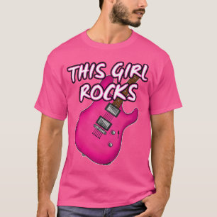 Electric Guitar this Girl Sten Female Guitarist m T Shirt