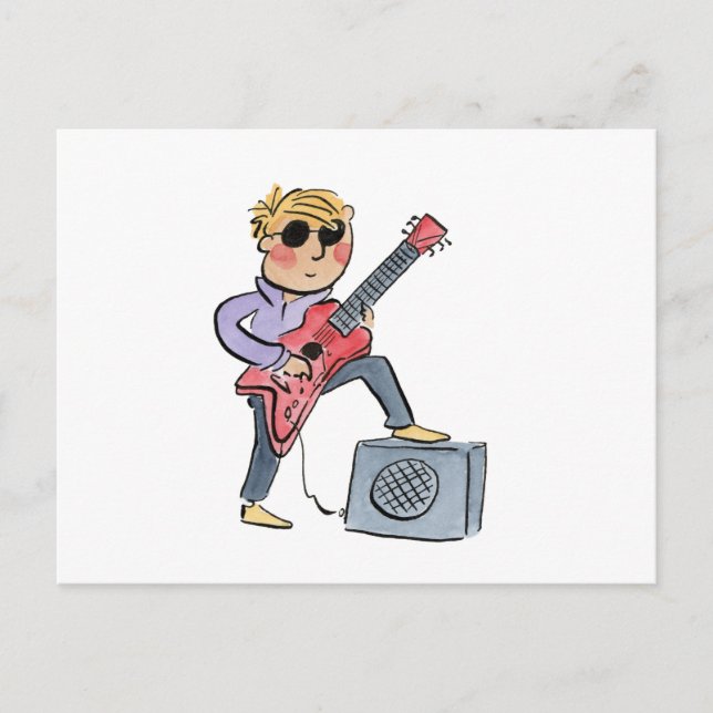 Electric Guitar Vykort (Framsida)