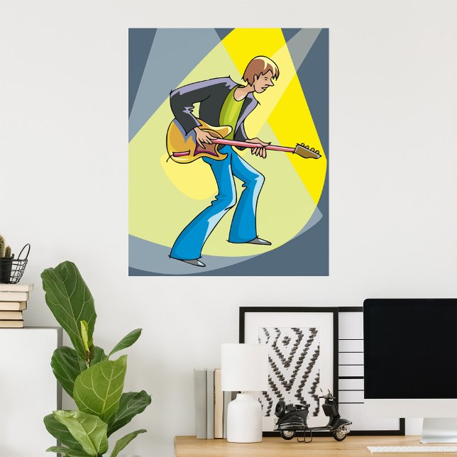 Electric Guitarist Poster (Skapare uppladdad)