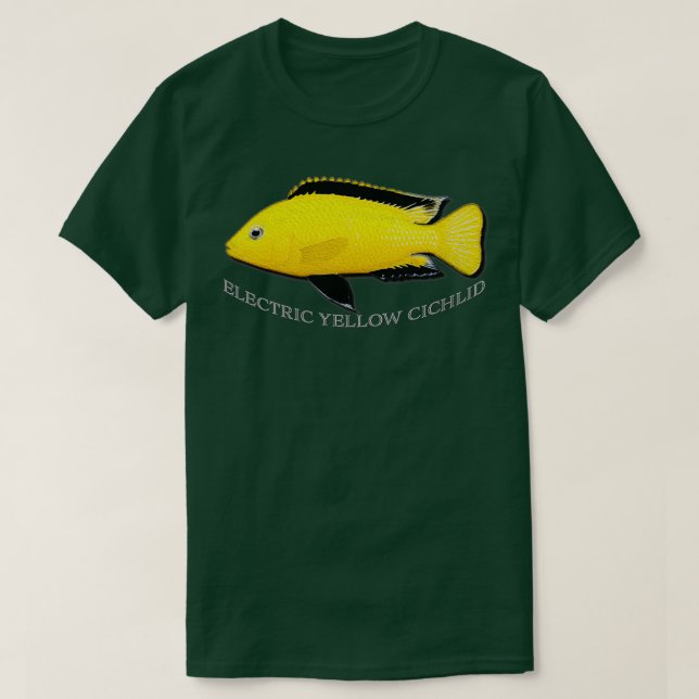Electric Gult Cichlid T Shirt (Design framsida)